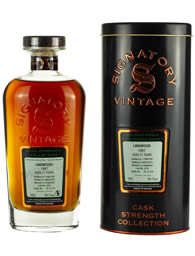 Linkwood 21 Year Old 1997 Signatory Cask Strength