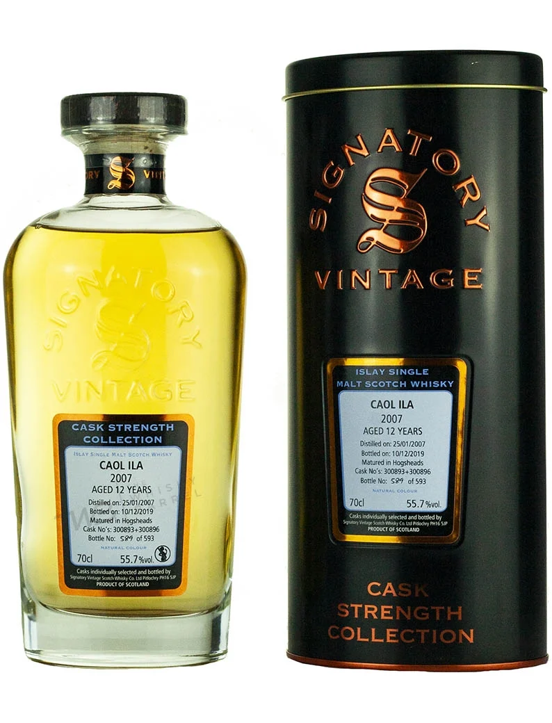 Caol Ila 12 Year Old 2007 Signatory Cask Strength