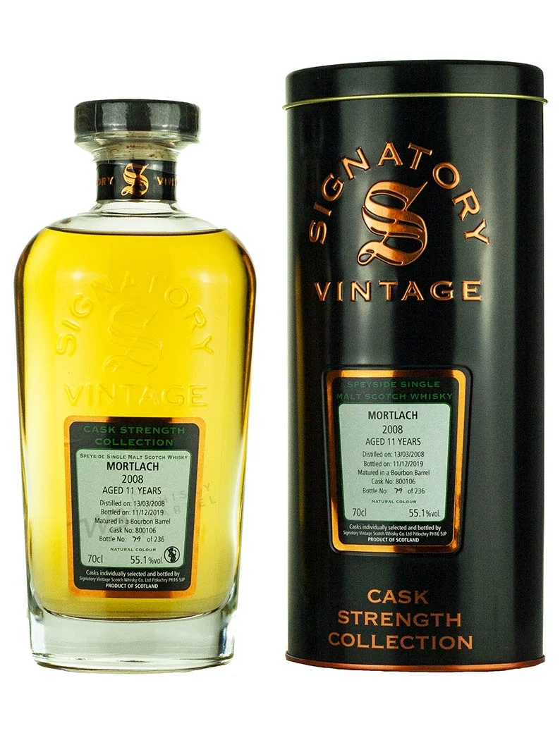 Mortlach 11 Year Old 2008 Signatory Cask Strength