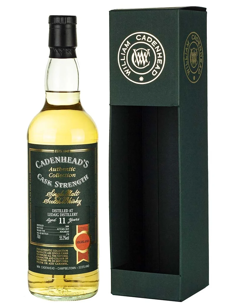 Ledaig (Tobermory) 11 Year Old 2008 Cadenhead's Authentic Collection