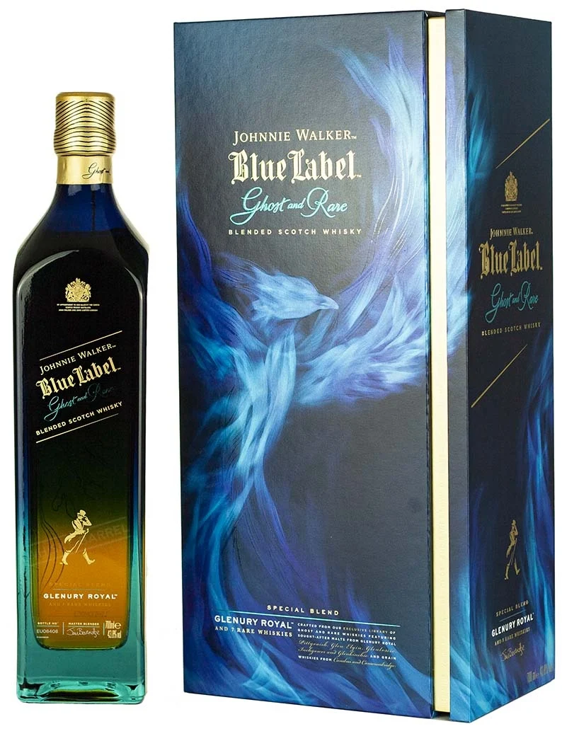Blended Scotch Johnnie Walker Blue Label Ghost & Rare Glenury Royal