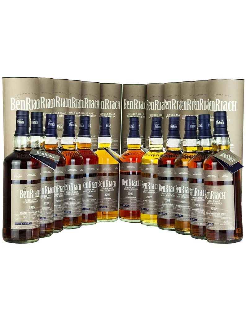 Benriach Batch 16 Single Cask Set 12 Bottles (2019)