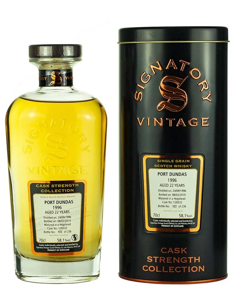 Port Dundas 22 Year Old 1996 Signatory Cask Strength