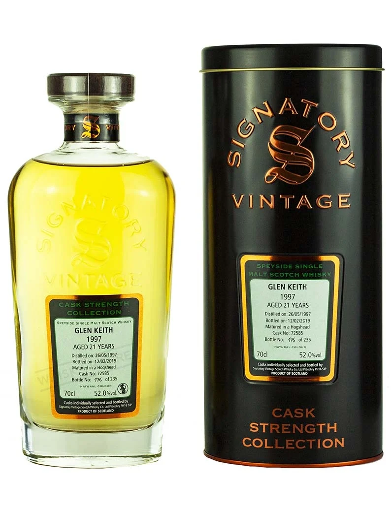 Glen Keith 21 Year Old 1997 Signatory Cask Strength