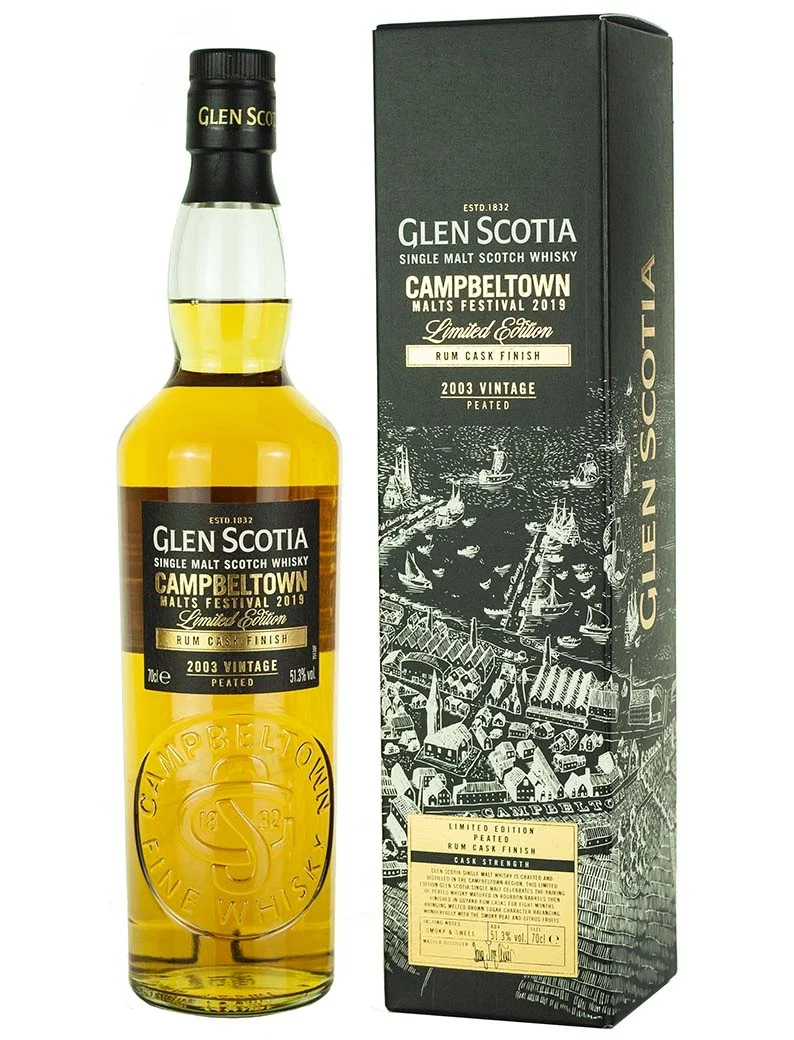 Glen Scotia 2003 Peated Rum Finish Campbeltown Malts Festival 2019