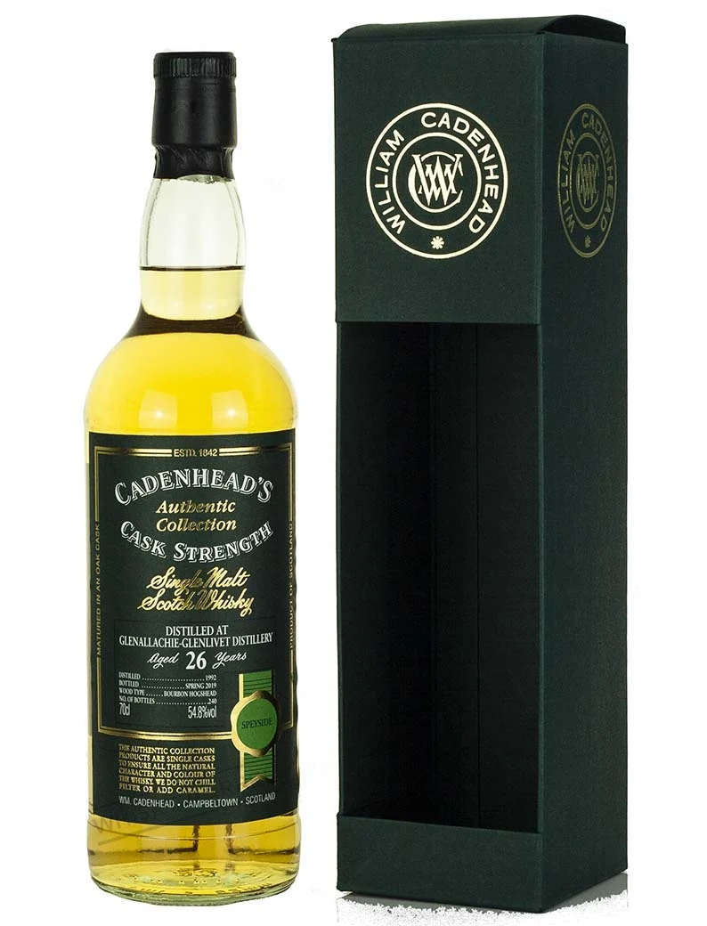 Glenallachie 26 Year Old 1992 Cadenhead's Authentic Collection