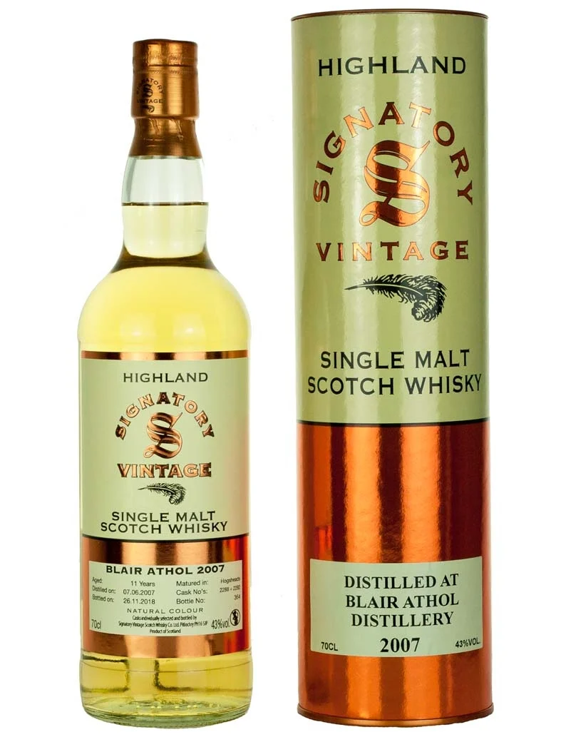 Blair Athol 11 Year Old 2007 Signatory Highland