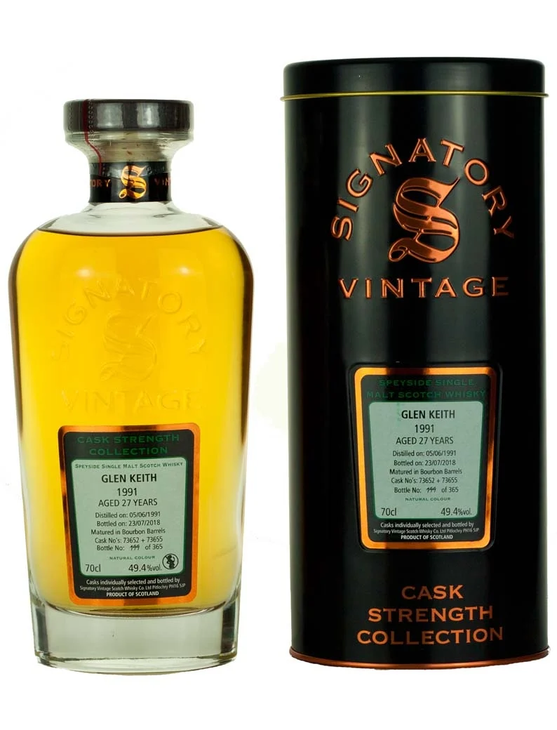 Glen Keith 27 Year Old 1991 Signatory Cask Strength