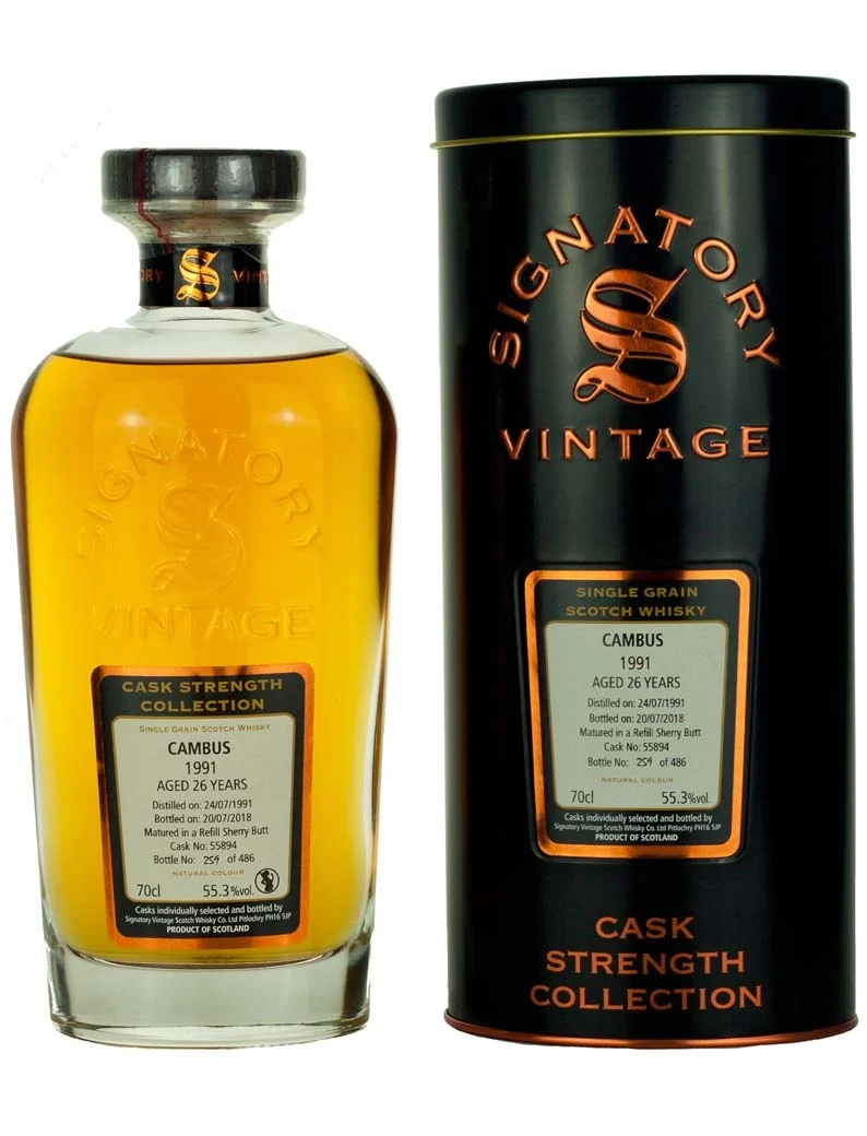 Cambus 26 Year Old 1991 Signatory Cask Strength
