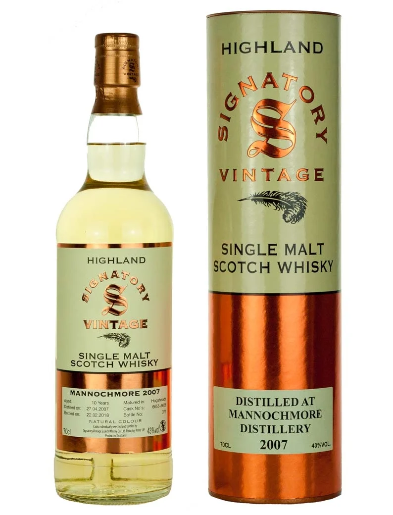Mannochmore 10 Year Old 2007 Signatory Highland