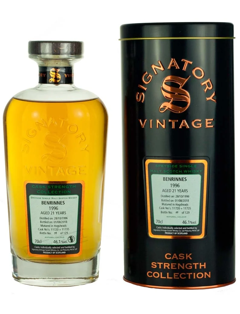 Benrinnes 21 Year Old 1996 Signatory Cask Strength