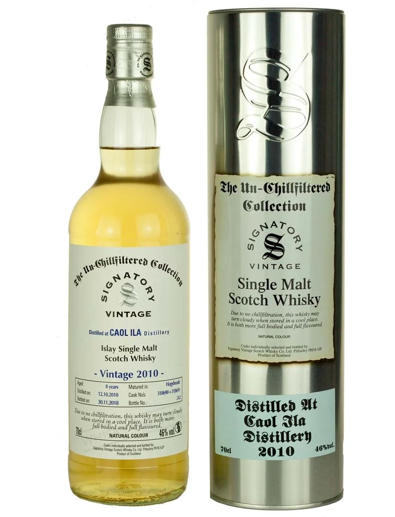 Caol Ila 8 Year Old 2010 Signatory Un-Chillfiltered