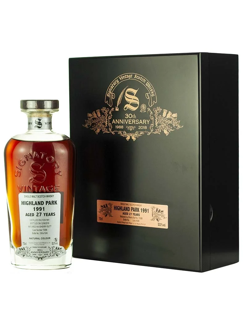 Highland Park 27 Year Old 1991 Signatory 30th Anniversary