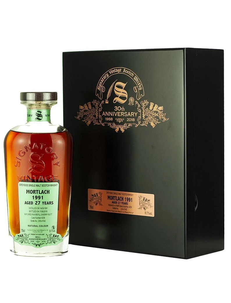 Mortlach 27 Year Old 1991 Signatory 30th Anniversary