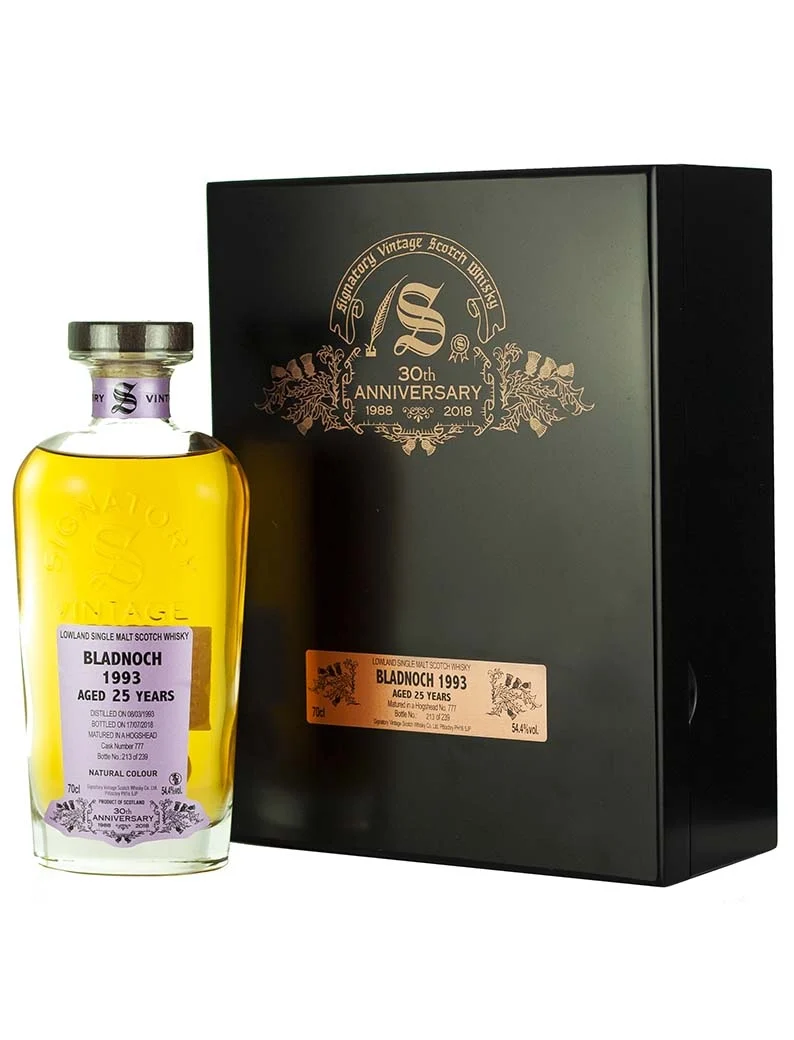 Bladnoch 25 Year Old 1993 Signatory 30th Anniversary