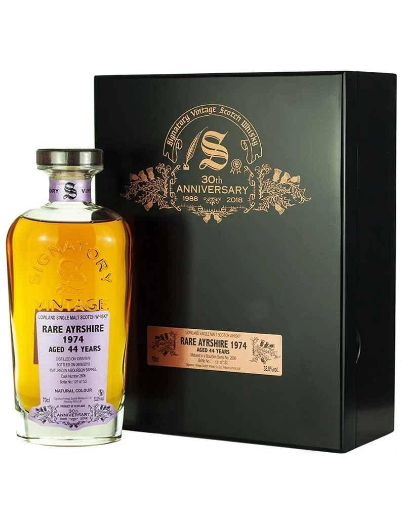 Ladyburn Rare Ayrshire 44 Year Old 1974 Signatory 30th Anniversary