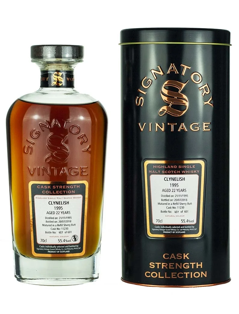 Clynelish 22 Year Old 1995 Signatory Cask Strength