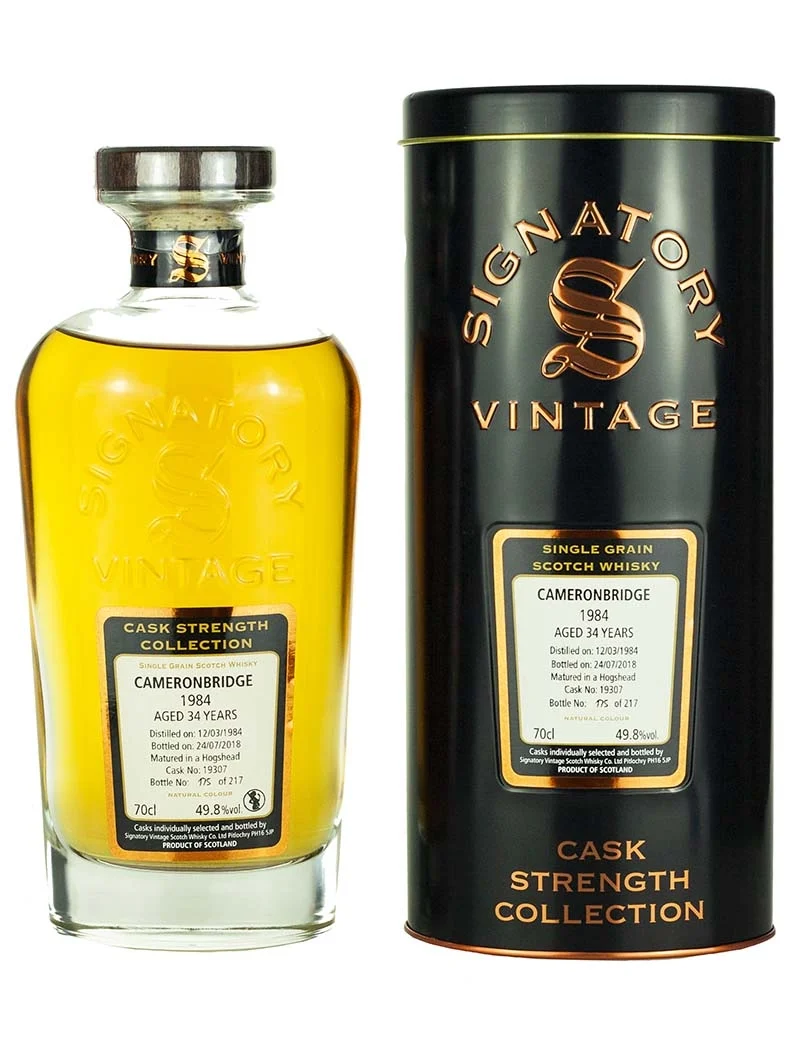 Cameronbridge 34 Year Old 1984 Signatory Vintage