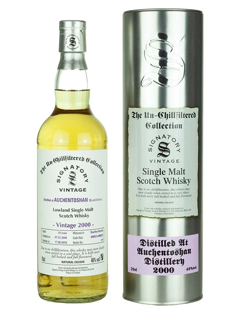 Auchentoshan 18 Year Old 2000 Signatory Un-Chillfiltered