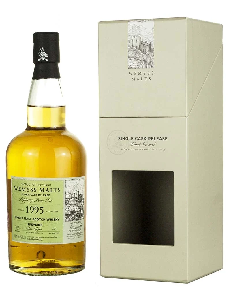Glen Elgin 22 Year Old 1995 Peppery Pear Pie Wemyss