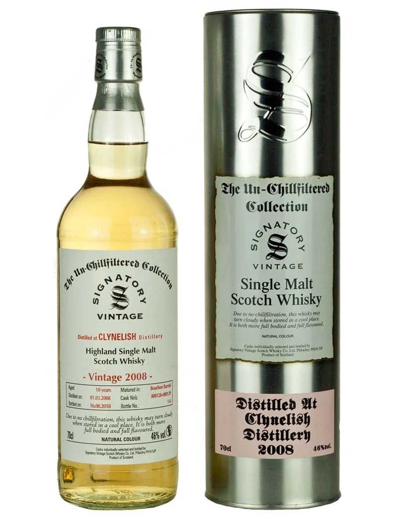 Clynelish 10 Year Old 2008 Signatory Un-Chillfiltered