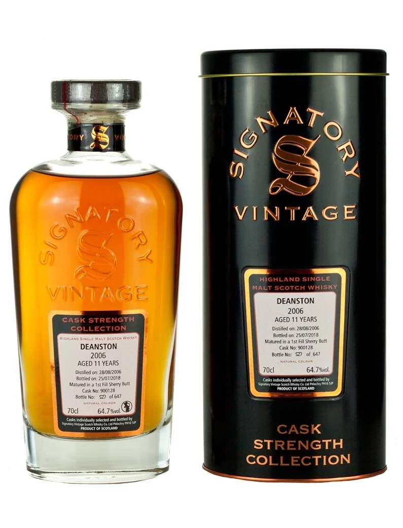 Deanston 11 Year Old 2006 Signatory Cask Strength