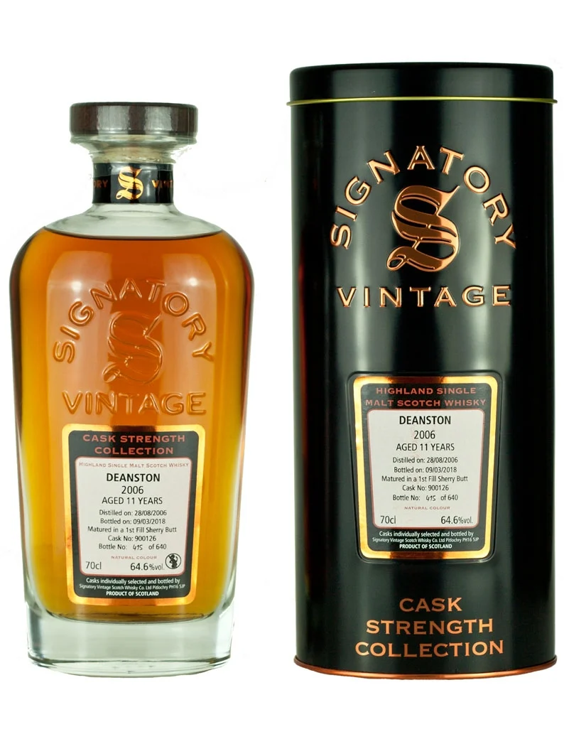 Deanston 11 Year Old 2006 Signatory Cask Strength