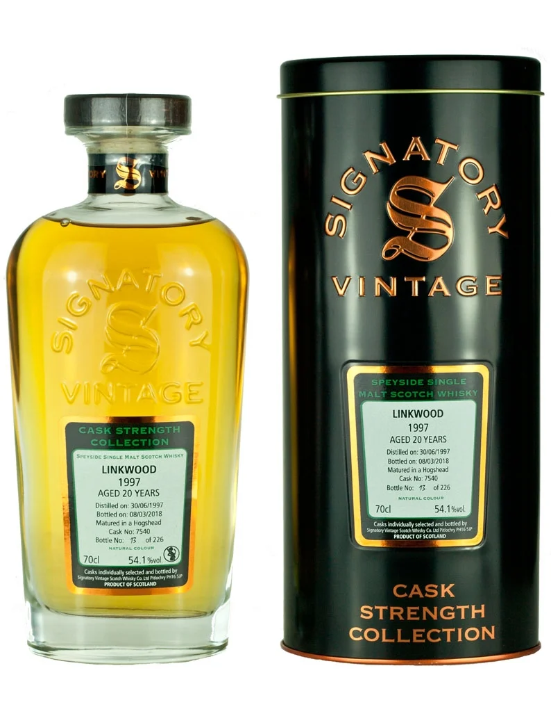 Linkwood 20 Year Old 1997 Signatory Cask Strength