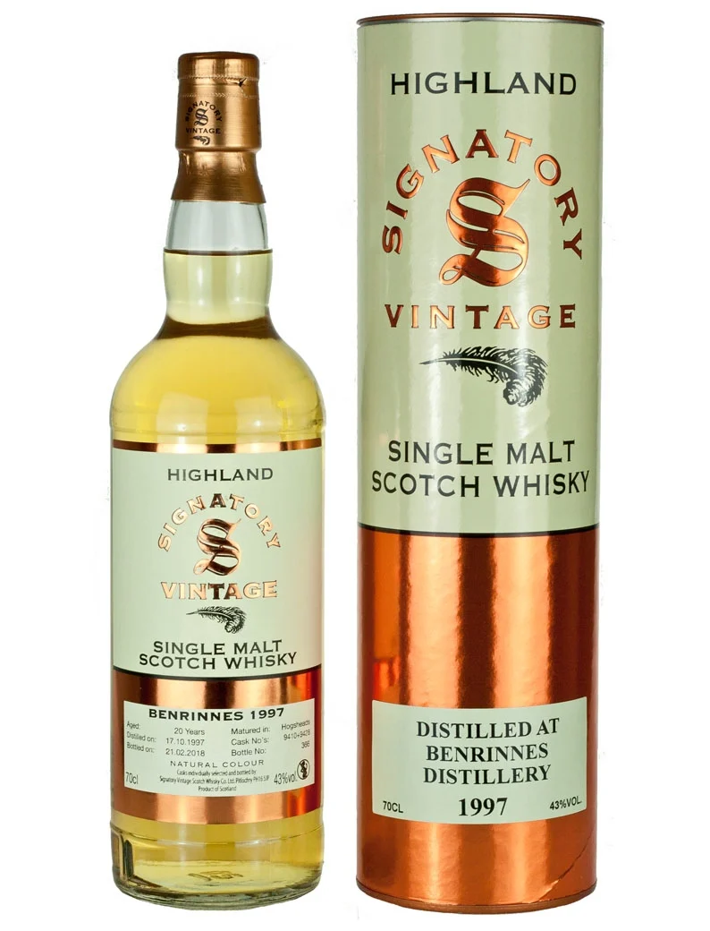 Benrinnes 20 Year Old 1997 Signatory Highland