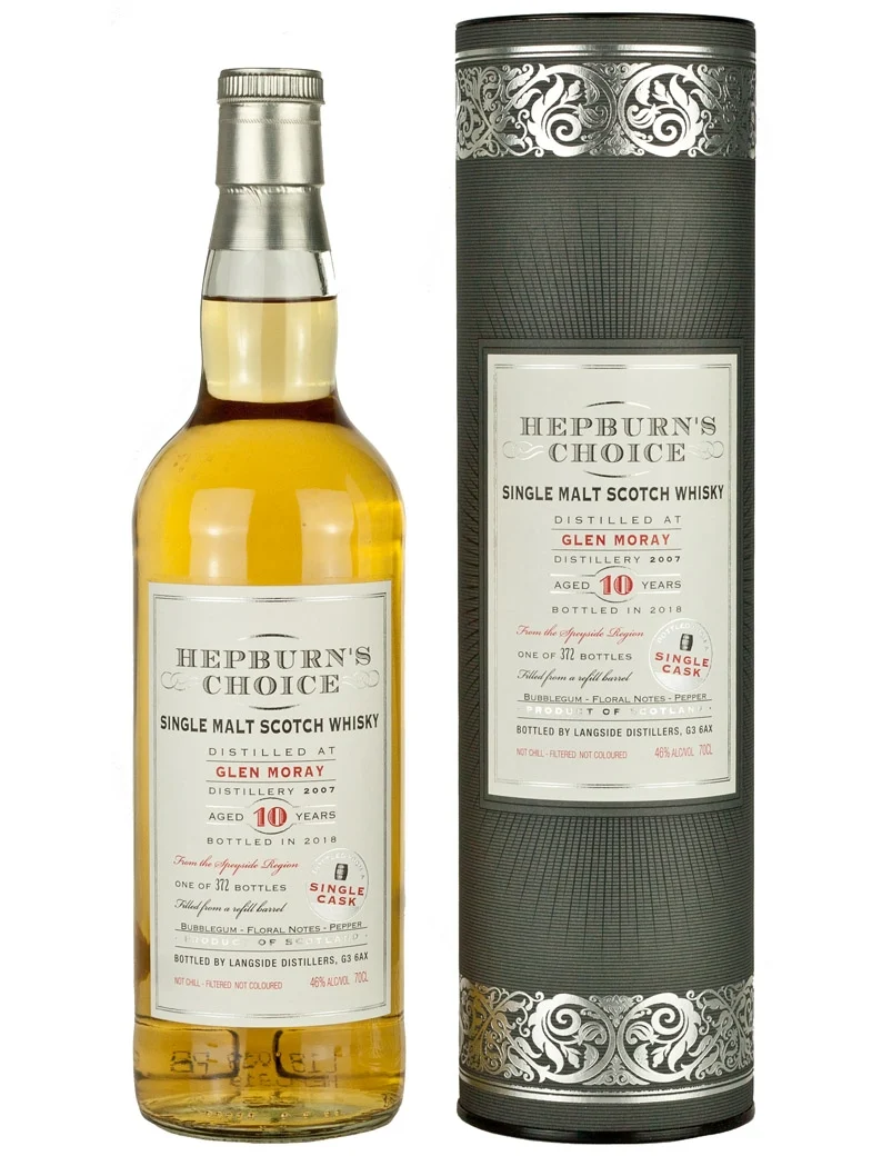 Glen Moray 10 Year Old 2007 Hepburn's Choice