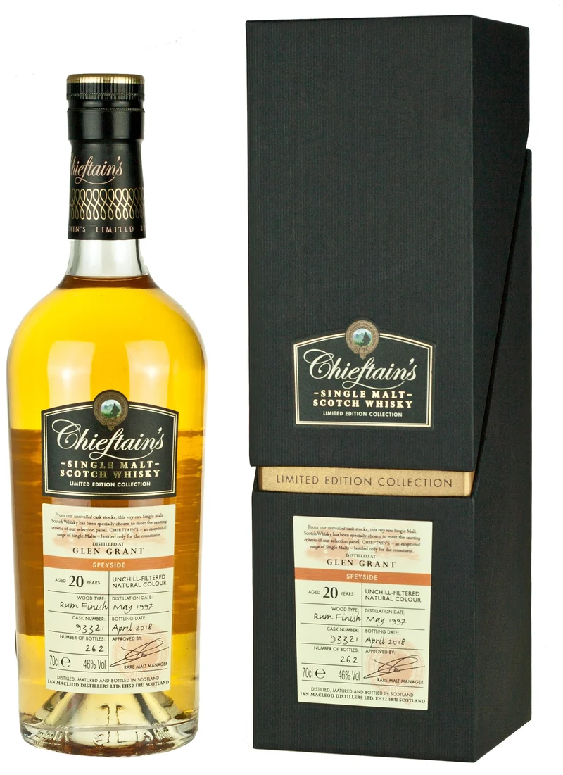 Glen Grant 20 Year Old 1997 Chieftan's