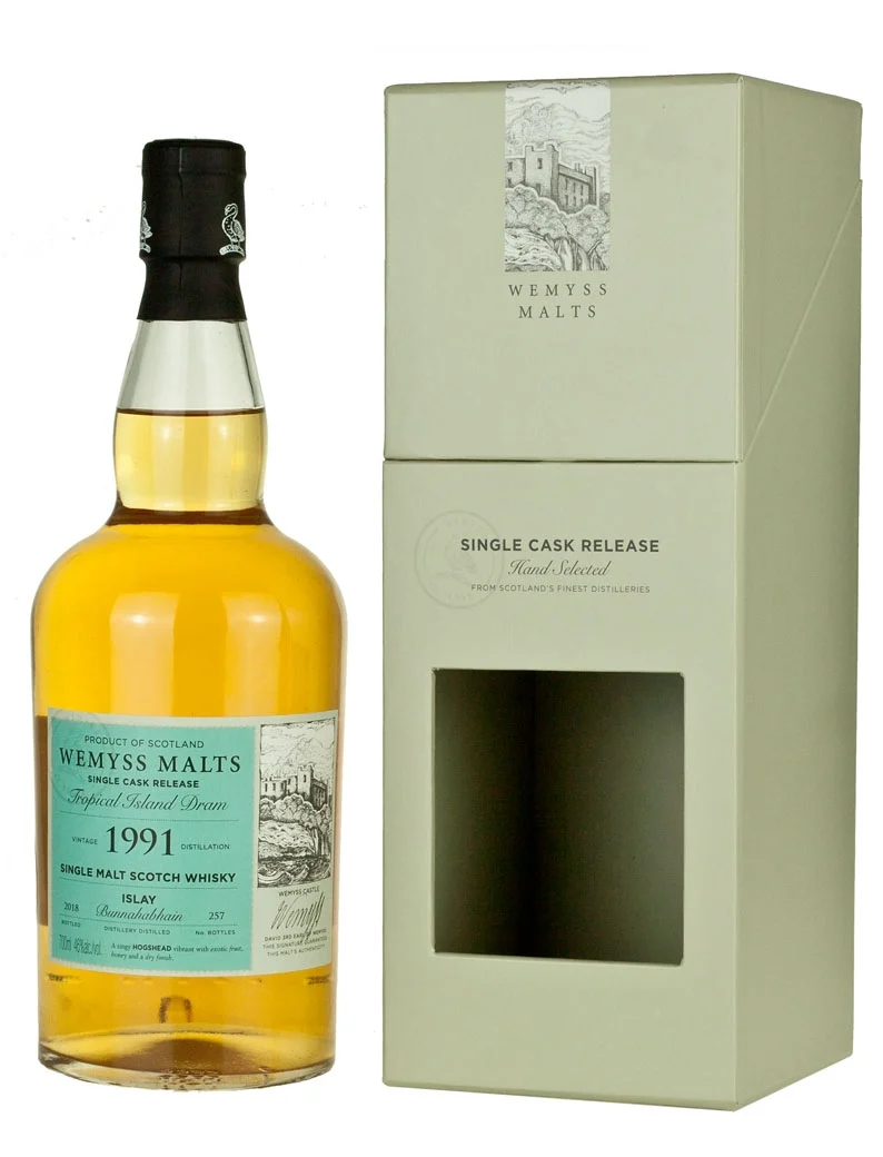 Bunnahabhain 26 Year Old 1991 Tropical Island Dram Wemyss