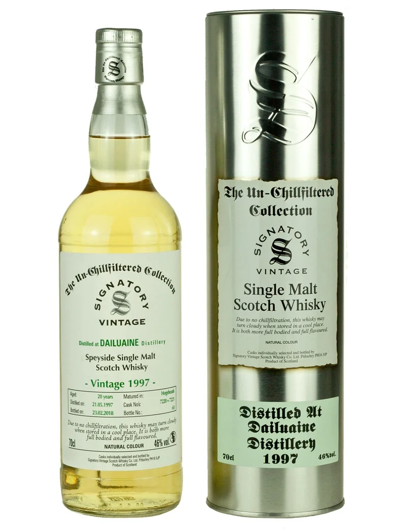 Dailuaine 20 Year Old 1997 Signatory Un-Chillfiltered
