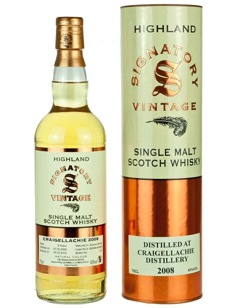 Craigellachie 9 Year Old 2008 Signatory Highland