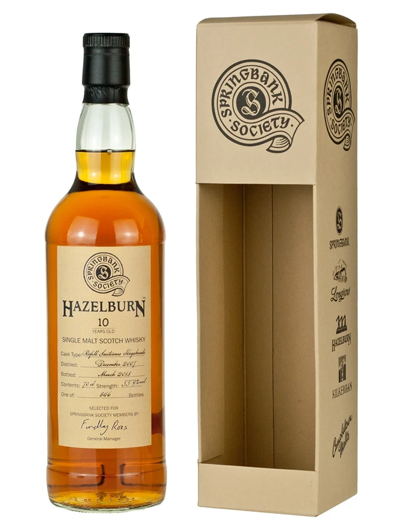 Hazelburn (Springbank) 10 Year Old 2007 Society 2018