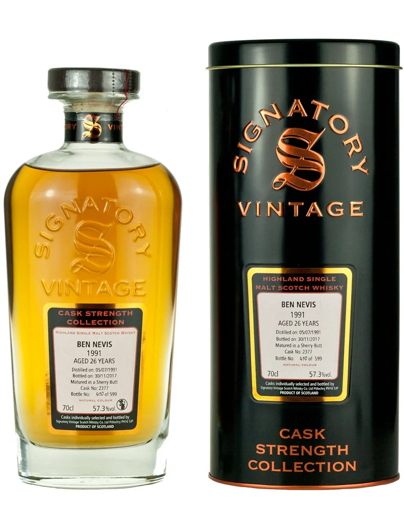 Ben Nevis 26 Year Old 1991 Signatory Cask Strength