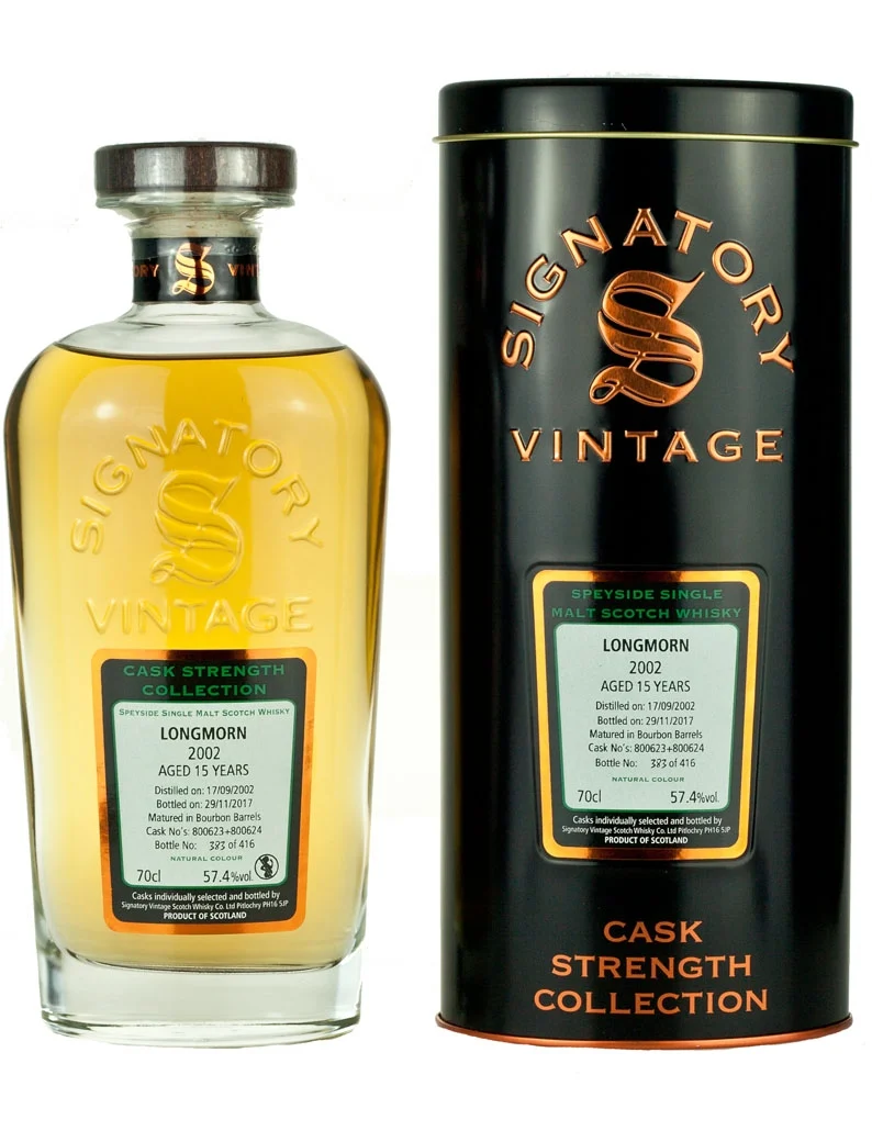 Longmorn 15 Year Old 2002 Signatory Cask Strength