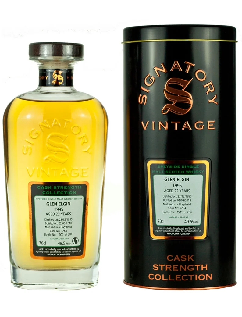 Glen Elgin 22 Year Old 1995 Signatory Cask Strength