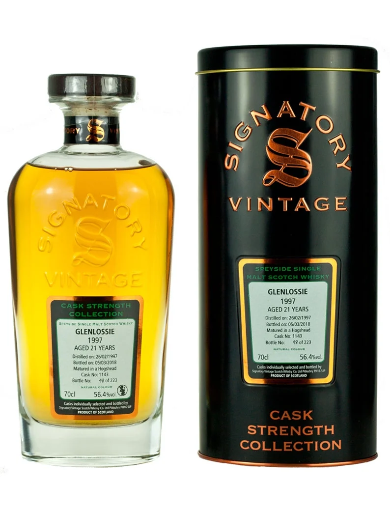 Glenlossie 21 Year Old 1997 Signatory Cask Strength