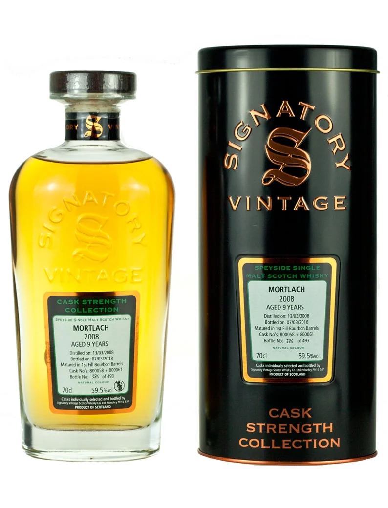 Mortlach 9 Year Old 2008 Signatory Cask Strength