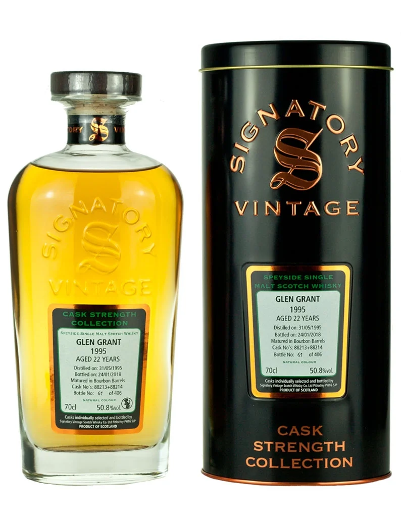 Glen Grant 22 Year Old 1995 Signatory Cask Strength