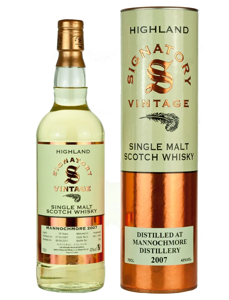 Mannochmore 10 Year Old 2007 Signatory Highland