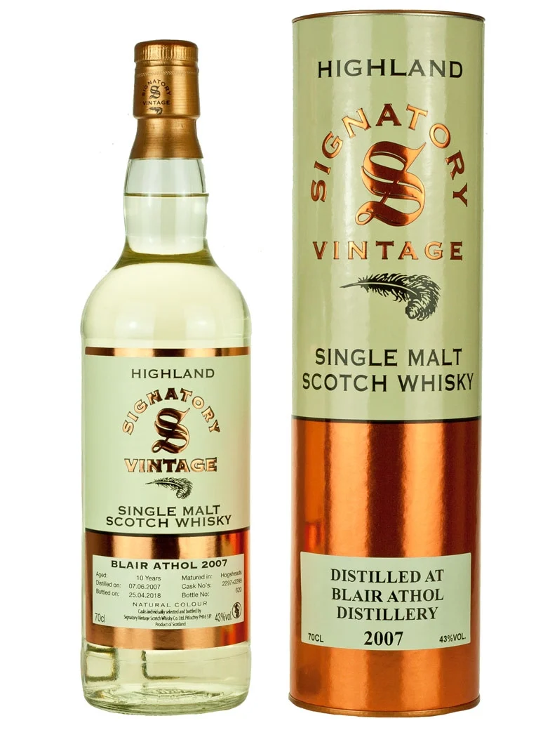Blair Athol 10 Year Old 2007 Signatory Highland