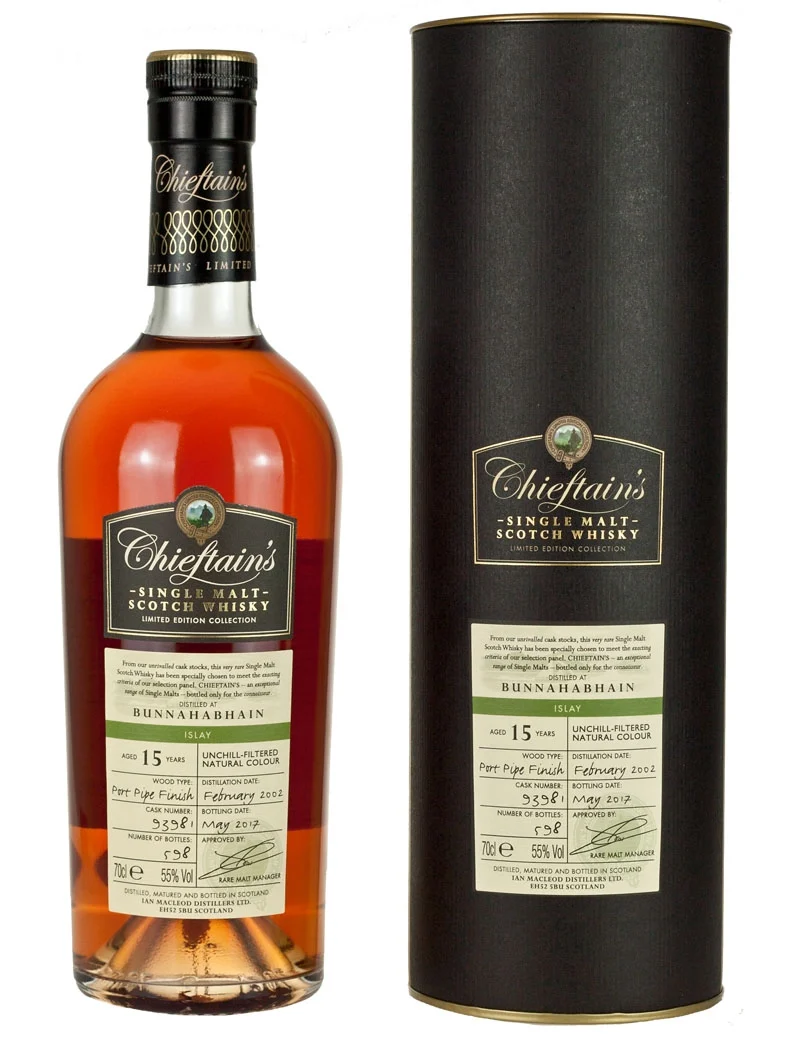 Bunnahabhain 15 Year Old 2002 Chieftan's