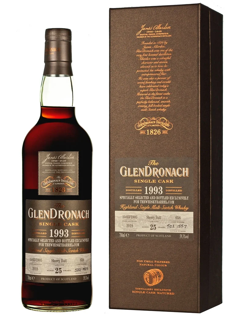 Glendronach 25 Year Old 1993 Exclusive for TWB