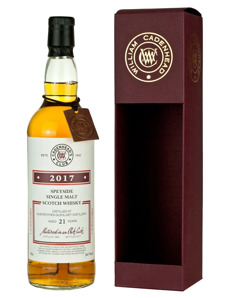 Glenrothes 21 Year Old Cadenhead's Club 2017