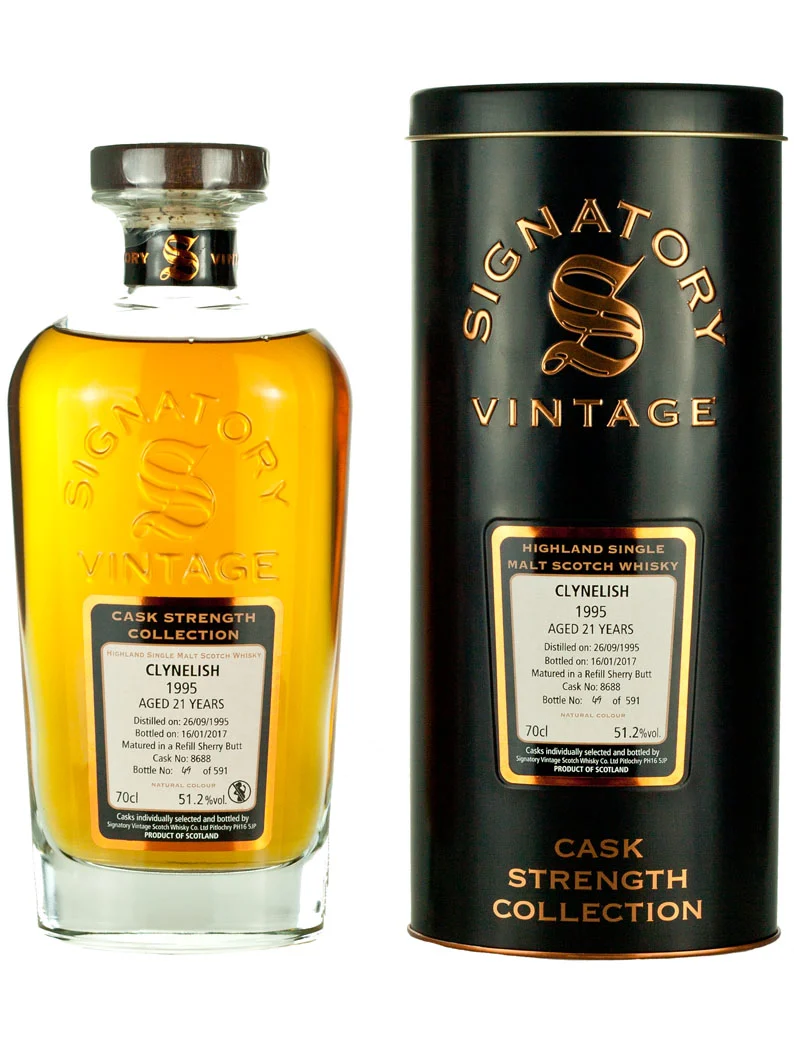 Clynelish 21 Year Old 1995 Signatory Cask Strength