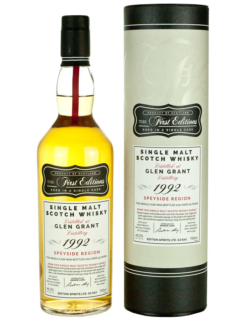 Glen Grant 25 Year Old 1992 First Editions