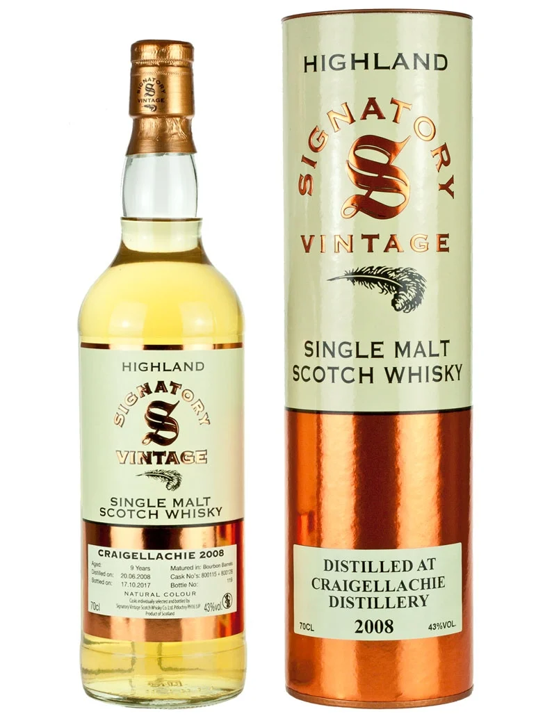 Craigellachie 9 Year Old 2008 Signatory Highland