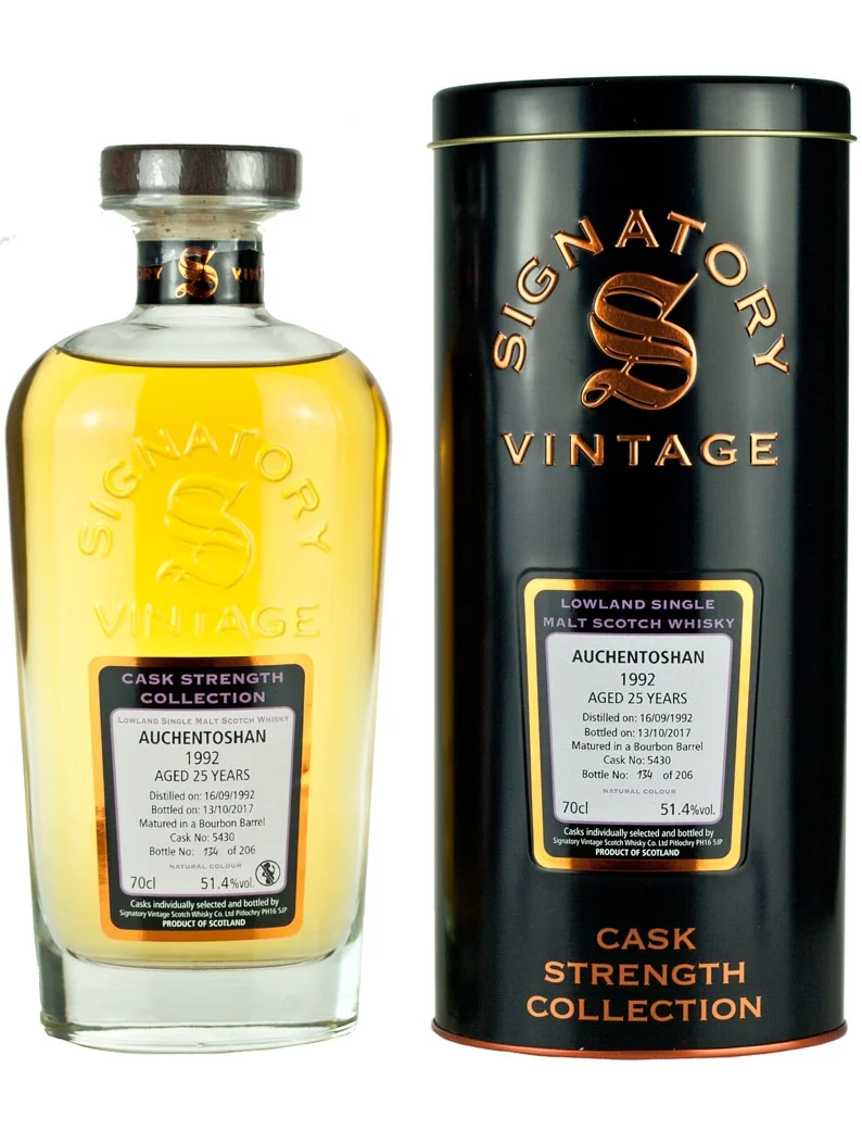 Auchentoshan 25 Year Old 1992 Signatory Cask Strength